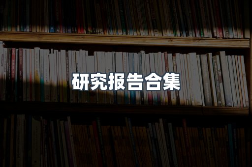 研究报告合集
